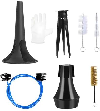 Kit de mantenimiento para trompeta, 7 piezas para instrumentos musicales