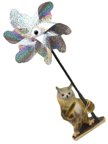 Yardenfun Girandola Decorativa da Giardino in Robusta Mulino Vento per Balcone e Cortile Spaventa Uccelli con Design Unico e Facile da Usare Decorazione Esterna Resistente