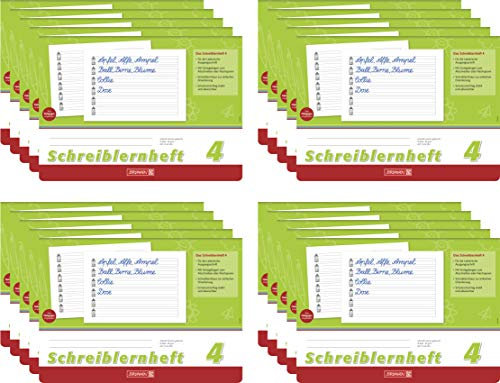 Brunnen Schreiblernheft (20 Hefte, Lineatur 4)