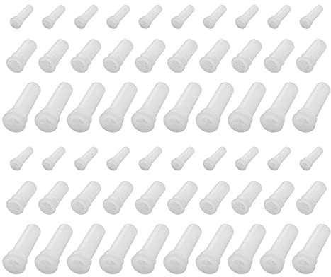 Create idea 150pcs 3 Sizes White Pet Toy Balls Replacement Squeakers Whistle Funny Durable Plastic BB Toy Accessories Squeaker Pet Toy for Baby