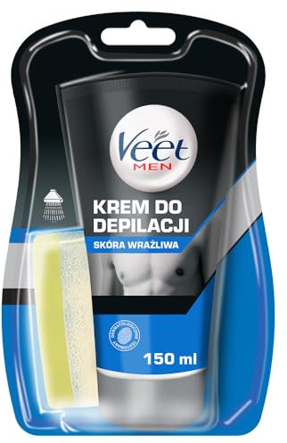 Veet Men - Crema depilatoria doccia – Pelle sensibile 150 ml