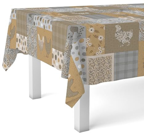 Martina Home Mantel Hule Patch Beige 260X140 CM