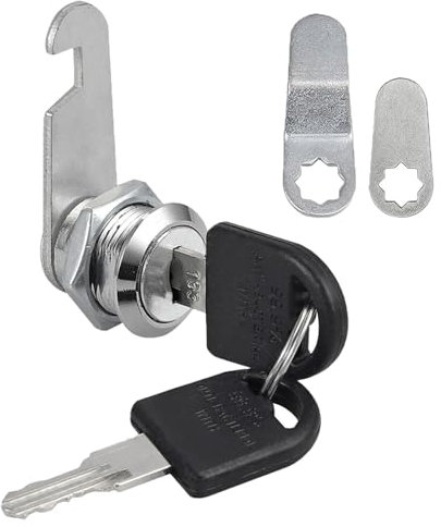 Anhoer 25mm Sicherheits-Briefkastenschloss mit verschiedenen Schlüsseln Schubladenschrank Briefkastenschloss Cam Lock Schrankschublade Cam Lock für Aktenschrank