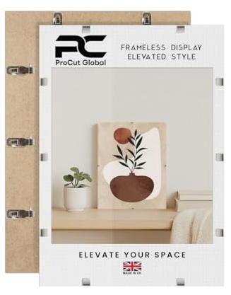 Procut Global 70x50cm Frameless Clip Picture Frames For Photos