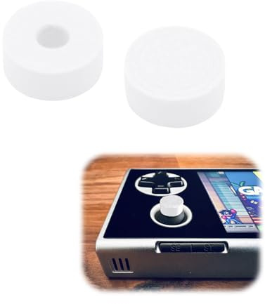 Generico Set da 2 mini tasti per joystick da gamepad per Ayaneo Pocket Micro console di gioco anti-allentamento, rinforzati e stabili, ricambi per riparazioni e modifiche (Bianco)