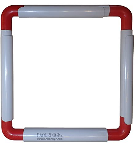 BaouRouge universali telaio quadrato per ricamo, quilting, punto croce, ricamo, pittura su seta, ecc - 15 centimetri x 15 cm