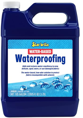 STAR BRITE Water-Based Waterproofing & Fabric Protectant - Low Odor Waterproofer for All Materials- 1 GAL (082200)