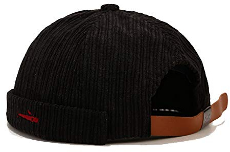 Docker Leon Harbour Hat Watch Cap Retro Brimless Beanie Hat Unisex Black