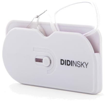 DIDINSKY Mamma läsglasögon utan skalmar, antireflex, Snö, S