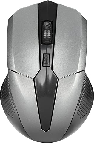 Sxhlseller Mini Ratón Inalámbrico óptico de 2,4G, Aspecto Moderno, Ergonómico, Diseño Especial, Ratón, Accesorios de Computadora, Adecuado para Portátil, Tableta, PC (Gris)