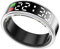 LONGLU Smart Ring Für Frauen Männer Mit LED Display, Fitness Tracker Mit Herzfrequenz/Blutsauerstoff/Schlaf/Sport/5ATM Wasserdicht, Gesundheitsmonitor Für iPhone & Android (Silber, 11)