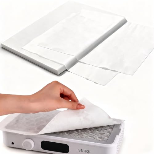 60Pcs Nail Dust Collector Filter Paper,Disposable Nail Art Vacuum Cleaner Filter Paper, Nail Dust Collector Filter Cotton fit for Most Dust Collector Nail Tech