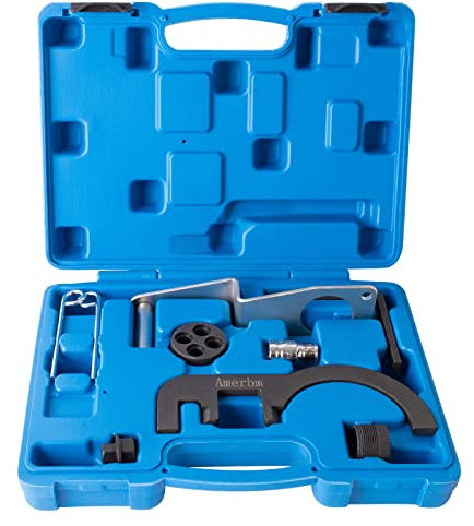 Amerbm Motor Einstellwerkzeug Dieselmotor Nockenwelle Steuerzeiten Einstellwerkzeug Set Steuerkette Werkzeug passend für BMW N47 N57 120d 325d 530d X5 X3