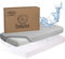 Bisoo Spannbettlaken 90x40 für Kinderwagen Beistellbett Babywiege - 2in1 Matratzenschoner 40x90 Baby Wasserdicht Spannbettlaken 100% Baumwolljersey Öko-Tex Zertifiziert - 2 Stück Set Weiß + Grau