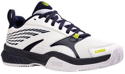 K-Swiss Performance Herren Speedex HB Tennis Shoe, White/Peacoat/Lime Green, 44.5 EU