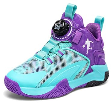 CZHIHANEG Chaussures de Basket-Ball pour Enfants, Garçons et Filles - Chaussures de Sport et de Course Athlétique