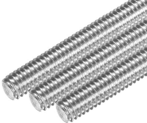 M METERXITY 12-Pack Fully Threaded Rod, M4x30mm 304 Stainless Steel Right Hand Thread Bar Studs for Furniture Anchor Bolts/Clamps/U-Bolts, Metric Threaded Screw
