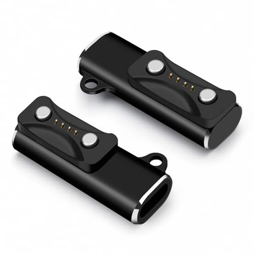 BORLTER CLAMP laddningsadapter för polarklocka, USB-C-laddningsadapter med bärbart nyckelband, kompatibel med Polar Vantage V3, Polar Pacer/Pro, Polar Vantage M3, Polar Ignite 3, Polar Grit X2, svart