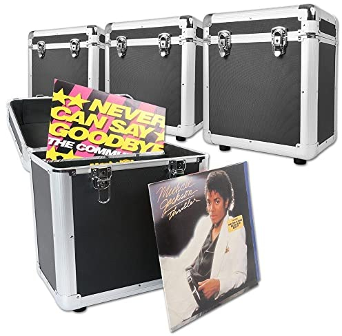 Power Dynamics RC80 12 Plattenkoffer Schwarz (4er Set)