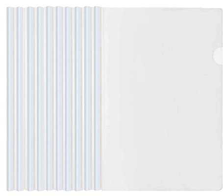 Kunststoff A4 Sliding Bar Binder, A4 Kunststoff Bericht Abdeckungen, 10 Stück Ordnerschieber, Klemmschienen, Sliding Bar Bindern, Schiebebinder Für Zuhause Schule Büro Dokumente Klassifizierung