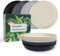 greenandlife lot de 8 assiettes, assiette en plastique réutilisable de 23 cm, assiettes lavables au lave-vaisselle et au micro-ondes, incassables et légères, assiettes pour enfants et adultes
