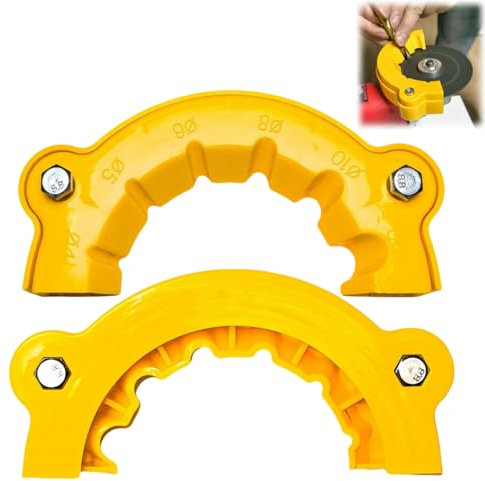 2PCS Drill Bit Sharpener,Multipurpose Drill Sharpener Machine,Drill Bit Grinding Attachment,Angle Grinder Grinding Tool Sharpener,Drill Bit Sharpener for All Bits,Portable Drill Sharpener Tool