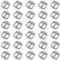 Niuhong 30 Pcs Rollschnalle Gürtelschnalle Klein Leder Metall Mini Schnallen Hardware Dornschließe Quadratische Schuhschnallen Herstellung Gürtel Schuh Taschen Handwerk DIY Zubehör (B Silber 13mm)