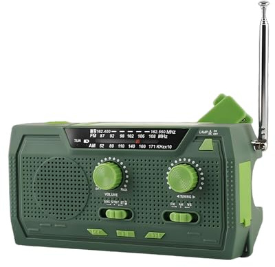 Solradio | Solradio med vev och ficklampa | Inbyggd ficklampa högtalare för camping, överlevnad, nödsituation, utomhus, förberedelser för haverier