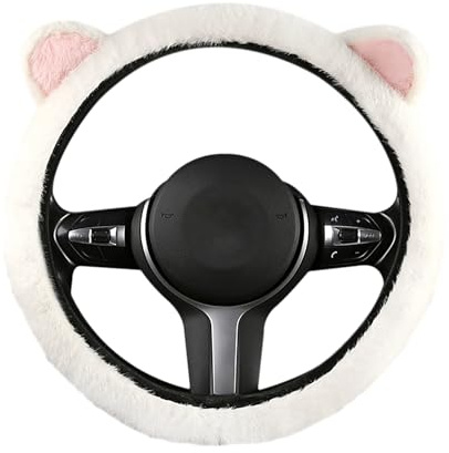 GmeDhc Funda para volante, funda universal para volante de coche, 38 cm, suave, cómoda, antideslizante, para accesorios de coche
