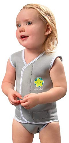 Bblüv Wräp Traje de baño Neopreno, Unisex bebé, Gris, S