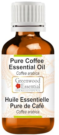 Greenwood Essential Pure Coffee Essential Oil (Coffea Arabica) Steam Distilled Natural Therapeutic Grade 5ml (0.16 oz)