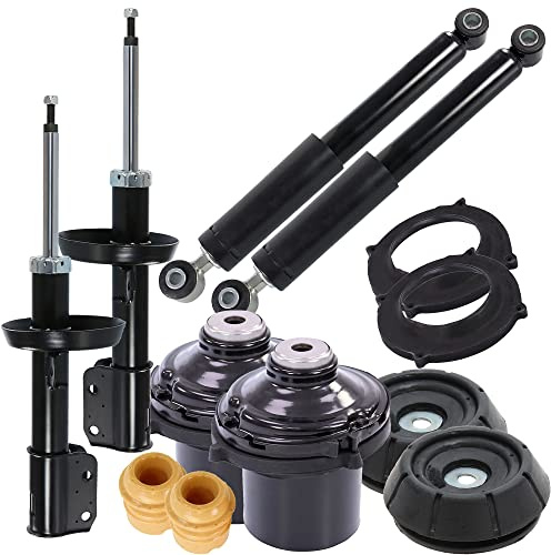 ATEC Germany 4x ammortizzatore a gas a pressione anteriore e posteriore con supporto e kit di protezione dalla polvere, compatibile con OPEL ZAFIRA A (T98)