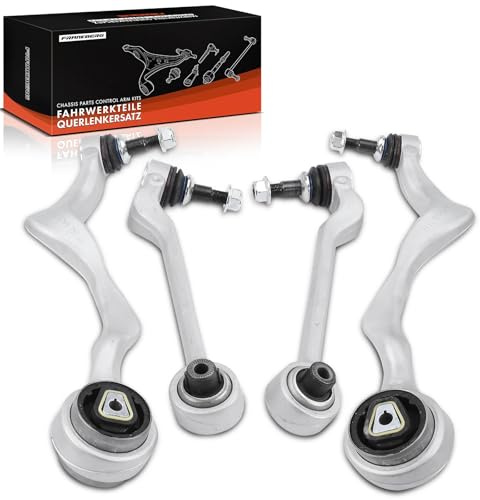 Frankberg 4x Bras de Suspension Avant Arrière en Bas Compatible avec Série 1 E81 E87 E88 1.6L-3.0L 2004-2013 Série 3 E90 E93 1.6L-3.0L 2004-2013 X1 E84 1.6L 2.0L 2009-2015 Remplacer# 31126769797