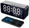 Yuehuamech Digital Alarm Clock with Bluetooth Speaker Desk Clock FM Radio Temp Display Dual Alarm Speaker Clock Small Table Clock for Bedroom Bedside Nightstand Living Room Desktop