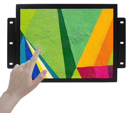 VSDISPLAY 12.1 pollici 1024x768 4:3 600nit LCD Monitor, 10 punti touchscreen capacitivo, VGA DVI Audio Video Input