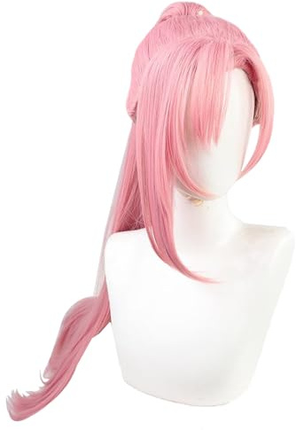 Noowye Sakurayashiki Kaoru Disfraz de cosplay de anime, uniforme informal, traje con peluca rosa, túnica japonesa, disfraz de Halloween, carnaval, mujer
