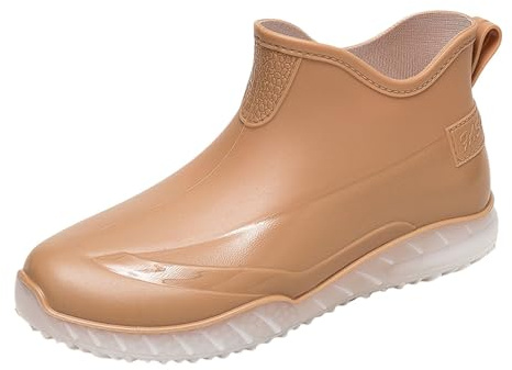 Generiska gummistövlar för män korta vattentäta trädgårdsskor män unisex fritidssko regnskor kort skaft gummiskor unisex regngummistövlar basic fiskestövlar