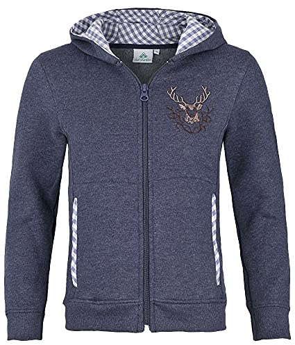 Isar trachten pojkar barn tradition sweatjacket jeans, jeans