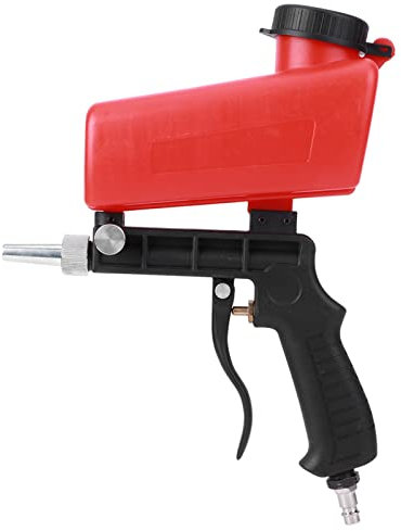 1/4 in Pistolet de Sablage, Capacité 21Lbs, 90Psi 700cfm, Mini Sableuse Pneumatique de Pistolet de Pulvérisation de Poche, Outil Pneumatique à Main pour Sablage