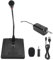 Ruiqas Microfono Multifunzione Wireless a Collo di Cigno Microfono da Tavolo con Adattatore da 6 35 a 3 5 Mm per Altoparlante con Scheda Audio Del Microfono