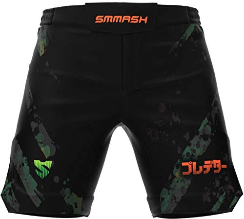 SMMASH MMA Shorts Herren Thaibox Muay Thai Hose Boxhose Sporthose Trainingsshorts Atmungsaktiv Kletterverschluss Abriebfest Ultraleicht