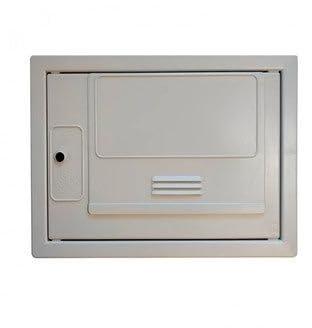 Suinga Armario Contador de Agua sin Mirilla, 50x35x14 cm, Polipropileno Gris