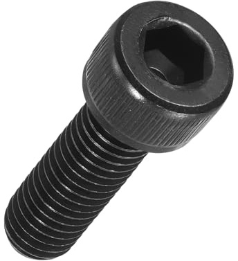 Kozelo 50pz Viti a Testa Cilindrica Esagono Incassato - [M8-1.25 x 25mm] Lega di Acciaio Filettatura Completa Nero Ossidato Grado 12.9 Vite Interna Esagonale per Stampante 3D Mobili, Nero