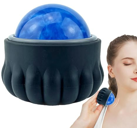 Rollerball - Rodillo masajeador para espalda | Masajeador de rodillos cervicales - Bola de masaje manual para aliviar las molestias, masajeador de rodillo para cuello, piernas