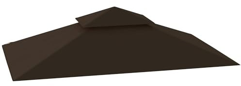Outsunny Toit de Rechange pour pavillon de Barbecue 1,5 m x 2,4 m Seulement Toit de Rechange, Couverture de Protection à Deux étages, Hydrofuge Toit pour l'extérieur, Toit adapté à la Tente de