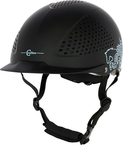 Covalliero 3230154 Beauty 2.0 - Casco de equitación (48-51 cm), color negro