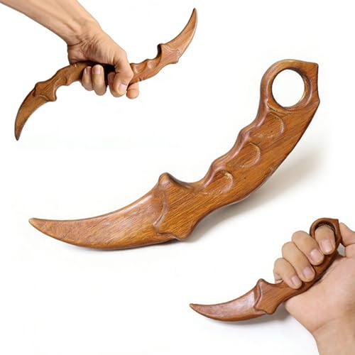wood carving claw knife decoration ornament, a delicate wooden craft used for artistic practice, performance training, and home decoration（1 piece）