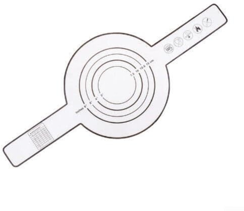 Non-stick silikonbakning/matta med långt handtag/, bröddeg överföringsslinga/, värmebeständig till 230 C/, återanvändbart glasfiberfoder för köksbakning/(svart)