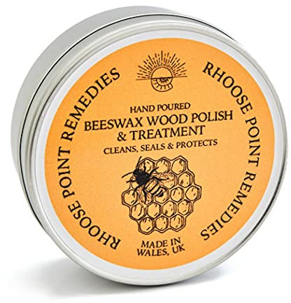 Premium Beeswax Polish for Wood & Furniture Wax UK – 100ml Hand Poured Wood Conditioner | Eco-Friendly & Non-Toxic | Protects & Enhances All Wooden: Furniture, Toys, Bowls, Ornaments