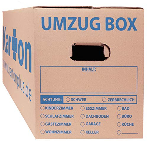 Umzugskartons Standard 620 x 300 x 330 mm günstig, stabil, belastbar, umweltfreundlich - Menge zwischen 5 und 240 Stück (30), Braun